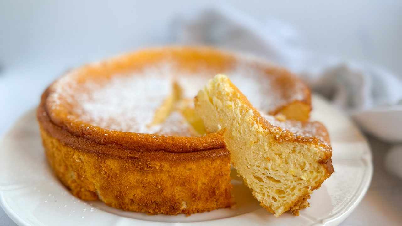 Torta Cremosa al Limone Senza Burro e Glutine