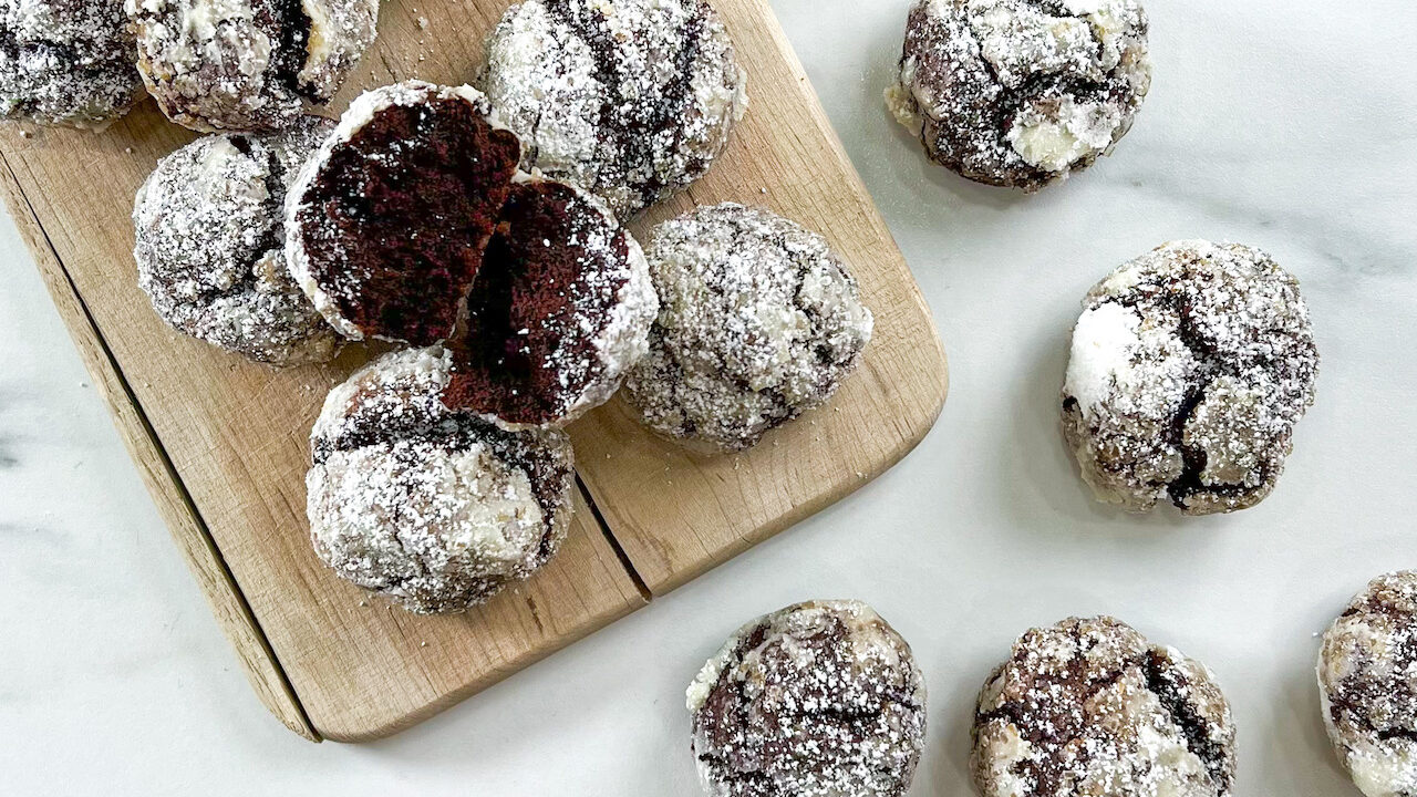 Chocolate Crinkle Cookies Senza Burro