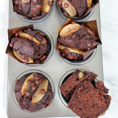 Muffin Cioccolato e Pere Senza Burro