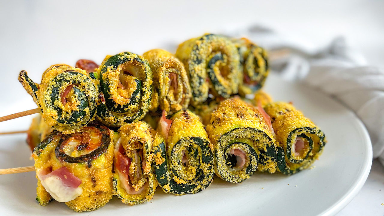 Involtini di Zucchine al Forno