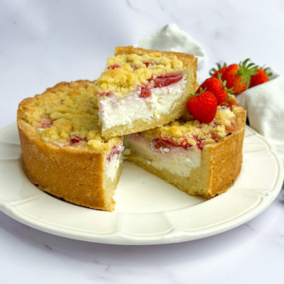 Sbriciolata Ricotta e Fragole Senza Burro