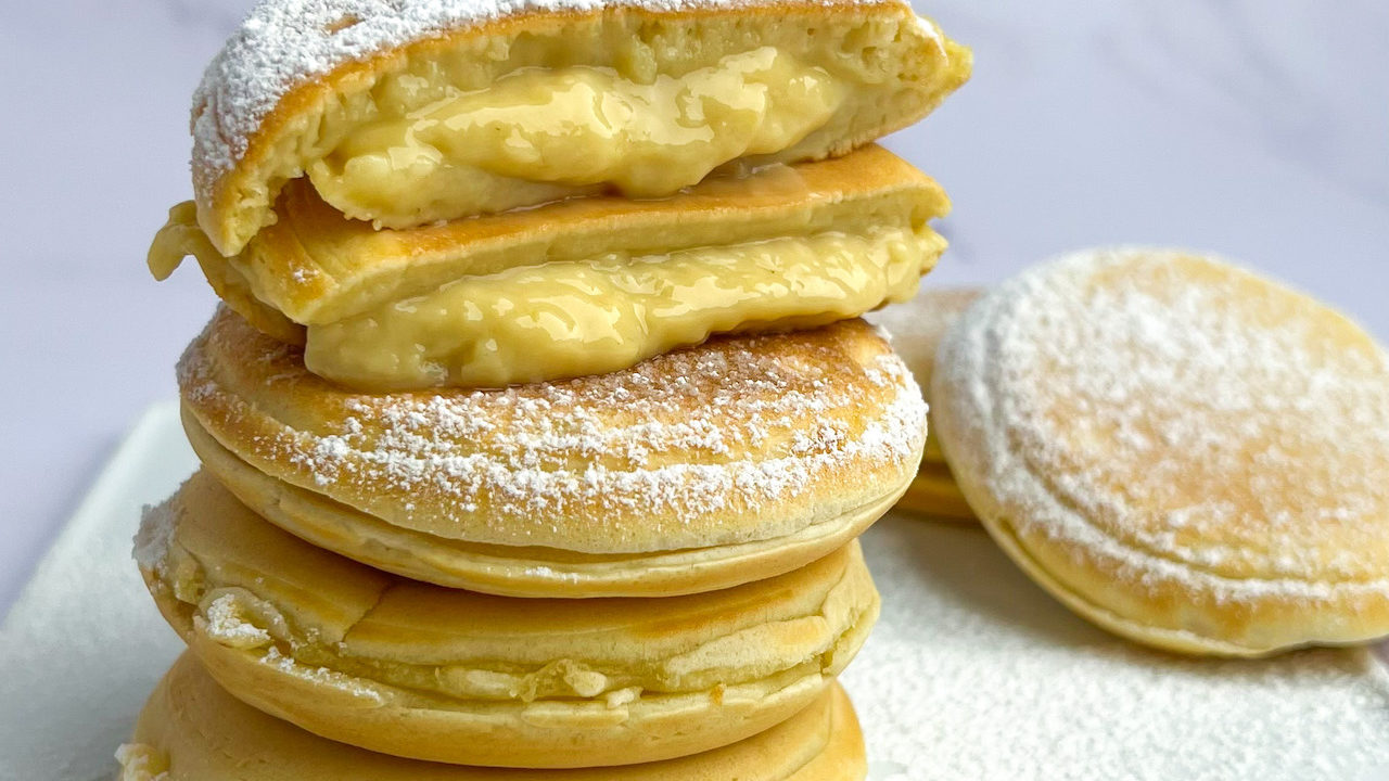 Pancakes Farciti alla Crema Senza Burro