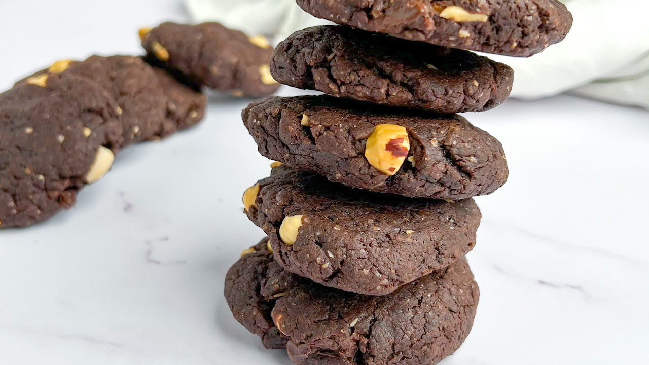 cookies al doppio cioccolato vegani